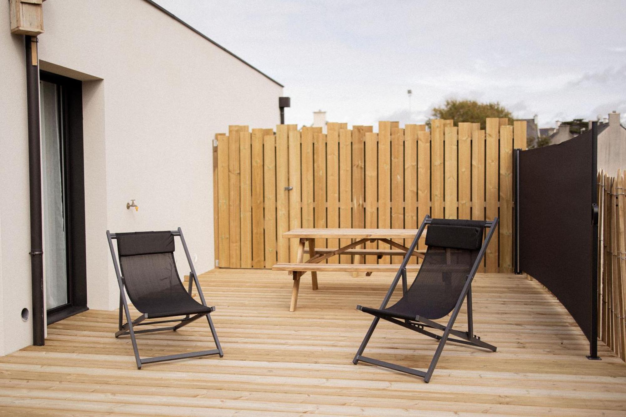 Men Louet O - Gite De Bord De Mer Ploudalmézeau 外观 照片